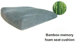 Bamboo memory foam seat cushion
