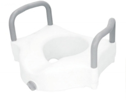 Toilet seat with handles